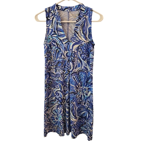 LILLY PULITZER "EMILE" SLEEVELESS DRESS. ZANZIVAR ZOO PRINT. SIZE X-SMALL. - Picture 1 of 5